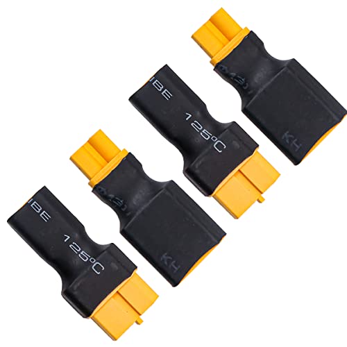 WANGCL 2 Paar XT30 Stecker XT60 auf XT30 Stecker für RC FPV-Drohne Auto Lipo NiMH Batterieladegerät ESC von WANGCL