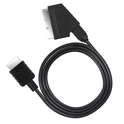 WANGCL 2 x 1,8 m RGB-Scart-Kabel, Scart-Adapter für PS3 PS2 auf TV, nur für PAL von WANGCL