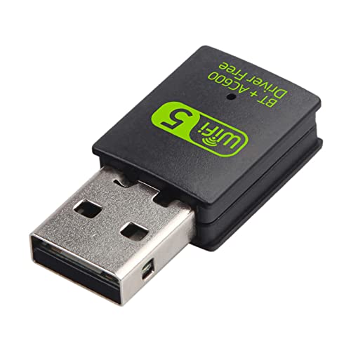 WANGCL Antena WiFi USB AC600Mbps Adaptador Red WiFi Dual Band 2.4G/5GHz Receptor WiFi para PC Sobremesa von WANGCL