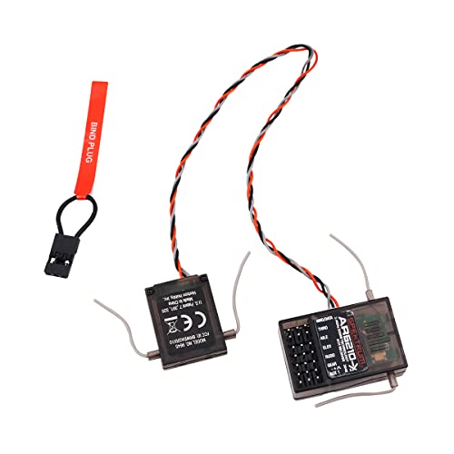 WANGCL Rc Receiver AR6210 Empfänger 2,4 GHz 3CH DSM2 Spektrum mit Satellitenerweiterung, kompatibel mit JR Spektrum DSM-X DSM2 Fernbedienungen, passend für Drohne 1/10 RC Auto/LKW/Crawler von WANGCL