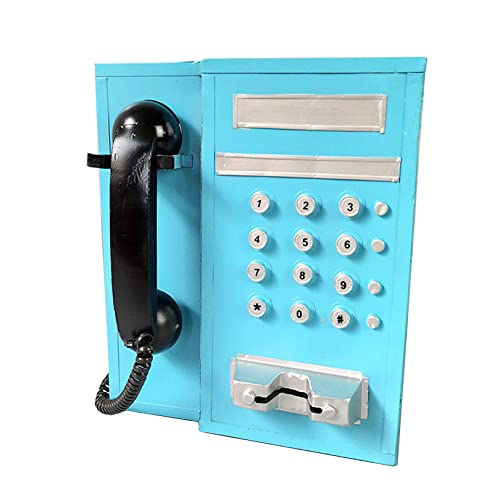 WANGFENG Vintage Retro Wandtelefon Modell Dekorationen Klassisches Telefon/Ornamente für Zuhause/Hotel von WANGFENG