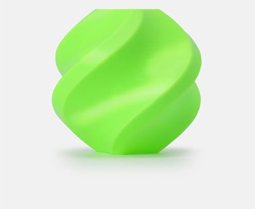 TPU for AMS n AMS lite kompatibel 1,75 mm 1 kg mit wiederverwendbarer Hochtemperaturspule TPU-Härte 68D(Neon Green 1KG) von WANGFK