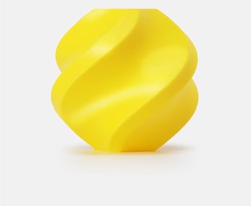 TPU for AMS n AMS lite kompatibel 1,75 mm 1 kg mit wiederverwendbarer Hochtemperaturspule TPU-Härte 68D(Yellow 1KG) von WANGFK