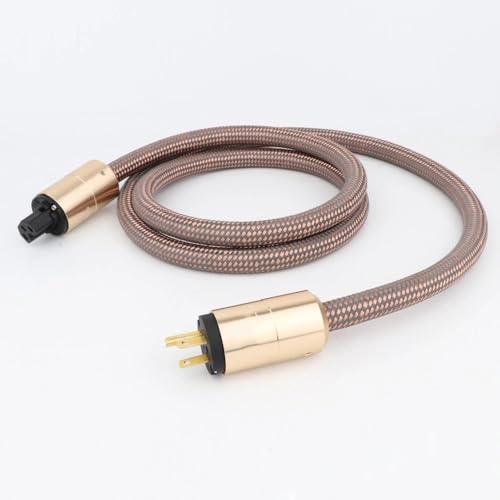 WANGFK Netzkabel CD-Leistungsverstärker Europäisches Netzsteckerkabel HiFi-Netzkabel(Us version,0.5m) von WANGFK