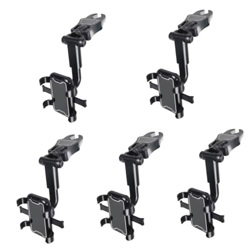 4 Stück Kfz-Handyhalterung, Mehrzweck-Autohalterung, Handy-Ständer, multifunktionaler Auto-Handy-Ständer, Fahrzeug-Handyhalterung, Handyhalterung, Waben-Rückansicht M (Schwarz, 5 Stück, 22 x 9,8 cm x 4 Stück Kfz-Handyhalterung, Mehrzweck-Autohalterung, Handy-Ständer, multifunktionaler Auto-Handy-Ständer, Fahrzeug-Handyhalterung, Handyhalterung, Waben-Rückansicht M (Schwarz, 5 Stück, 22 x 9,8 cm x von WANGKENSU