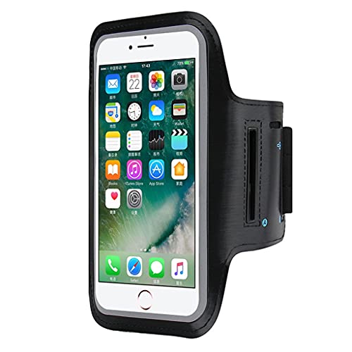 WANGKENSU 12,7–17,8 cm Outdoor-Sport-Telefonhalterung, Armbandhülle, Fitnessstudio, Laufen, Handytasche, Armband-Hülle (Farbe: Schwarz, Größe: Einheitsgröße) von WANGKENSU