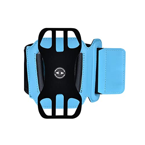 WANGKENSU Universelle Outdoor-Sport-Telefonhalterung, Armband, Handgelenkhülle, drehbar, Fitnessstudio, Laufen, Handytasche, Armbandhülle (Farbe: Blau, Größe: 1) von WANGKENSU
