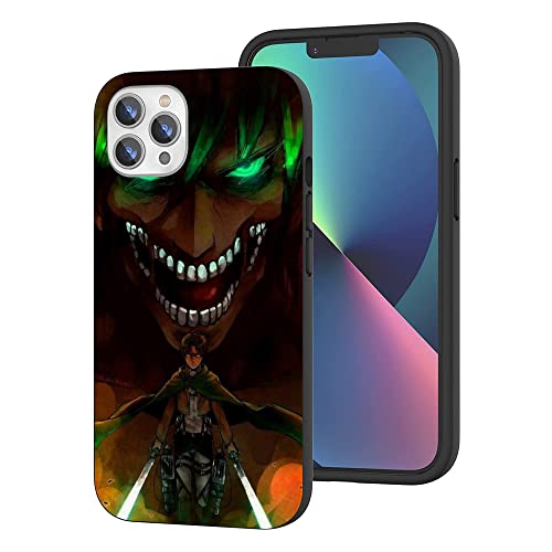 WANGQINHAI Kompatibel mit iPhone 12 Pro Max Hülle, Anime Cool Manga TPU Fallschutz Stoßdämpfend Kratzfest Handyhülle Cover (Anime-Attack-on-Titan-Comic-3) von WANGQINHAI