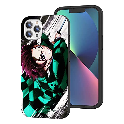 WANGQINHAI Kompatibel mit iPhone 12 Pro Max Hülle, Anime Cool Manga TPU Fallschutz Stoßdämpfend Kratzfest Handyhülle Cover (Anime-Demon-Slayer-Comic-1) von WANGQINHAI