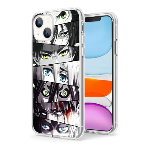 WANGQINHAI Schutzhülle für iPhone 13, Anime Cool Manga, TPU, Fallschutz, stoßdämpfend, kratzfest, transparent, Anime-Attack-on-Titan-Comic-2 WANGQINHAI Schutzhülle für iPhone 13, Anime Cool Manga, TPU, Fallschutz, stoßdämpfend, kratzfest, transparent, Anime-Attack-on-Titan-Comic-2 von WANGQINHAI