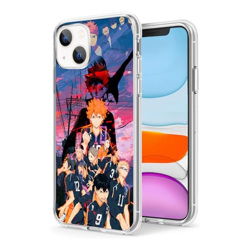 WANGQINHAI Schutzhülle für iPhone 14, Anime-Haikyuu-Comic-1, Motiv: Anime Cool Manga, TPU, Fallschutz, stoßdämpfend, kratzfest, transparent WANGQINHAI Schutzhülle für iPhone 14, Anime-Haikyuu-Comic-1, Motiv: Anime Cool Manga, TPU, Fallschutz, stoßdämpfend, kratzfest, transparent von WANGQINHAI