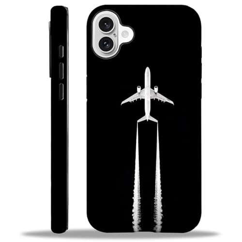 WANKBLC Glänzende Schutzhülle für iPhone 16, für Mädchen und Jungen, Ganzkörper-Design, weiches Silikon, stoßfest, kratzfest, modisches Muster, Flugzeug, Piloten, Flugzeug, Luftfahrt WANKBLC Glänzende Schutzhülle für iPhone 16, für Mädchen und Jungen, Ganzkörper-Design, weiches Silikon, stoßfest, kratzfest, modisches Muster, Flugzeug, Piloten, Flugzeug, Luftfahrt von WANKBLC