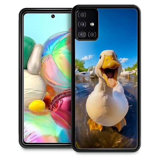 WANKBLC Schutzhülle für Samsung Galaxy A51, stoßfest, für Männer und Frauen, rutschfest, für Samsung Galaxy A51, niedliches lustiges Entenmuster, verrücktes Muster WANKBLC Schutzhülle für Samsung Galaxy A51, stoßfest, für Männer und Frauen, rutschfest, für Samsung Galaxy A51, niedliches lustiges Entenmuster, verrücktes Muster von WANKBLC