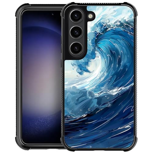WANKBLC Schutzhülle für Samsung Galaxy S23, stoßfest, für Männer und Frauen, rutschfest, für Samsung Galaxy S23, Cartoon-Design, riesige Ozeanwelle, verrücktes Muster WANKBLC Schutzhülle für Samsung Galaxy S23, stoßfest, für Männer und Frauen, rutschfest, für Samsung Galaxy S23, Cartoon-Design, riesige Ozeanwelle, verrücktes Muster von WANKBLC