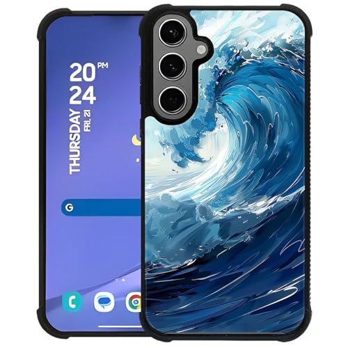 WANKBLC Schutzhülle für Samsung Galaxy S24 Plus, S25 Plus, stoßfest, Schutz für Männer und Frauen, rutschfest, für Samsung Galaxy S24 Plus S25 Plus, Cartoon-Design, riesige Ozeanwelle, verrücktes WANKBLC Schutzhülle für Samsung Galaxy S24 Plus, S25 Plus, stoßfest, Schutz für Männer und Frauen, rutschfest, für Samsung Galaxy S24 Plus S25 Plus, Cartoon-Design, riesige Ozeanwelle, verrücktes von WANKBLC