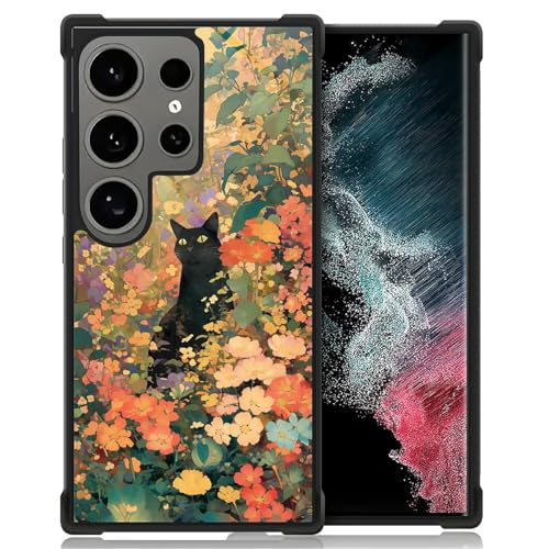 WANKBLC Schutzhülle für Samsung Galaxy S24 Ultra, stoßfest, Schutz für Mann und Frau, rutschfest, für Samsung Galaxy S24 Ultra, Katze im Busch, verrücktes Muster WANKBLC Schutzhülle für Samsung Galaxy S24 Ultra, stoßfest, Schutz für Mann und Frau, rutschfest, für Samsung Galaxy S24 Ultra, Katze im Busch, verrücktes Muster von WANKBLC