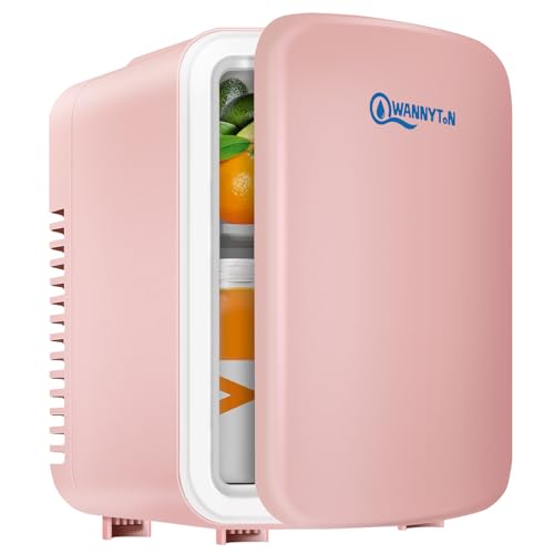 WANNYTON Mini Kühlschrank 4 Liter / 6 Dosen, Tragbarer Kleiner Kühlschränke mit Kühl- und Heizfunktion,Getränkekühlschrank für Zimmer Auto Büro, AC 220-240 V, DC 12 V, Rosa WANNYTON Mini Kühlschrank 4 Liter / 6 Dosen, Tragbarer Kleiner Kühlschränke mit Kühl- und Heizfunktion,Getränkekühlschrank für Zimmer Auto Büro, AC 220-240 V, DC 12 V, Rosa von WANNYTON