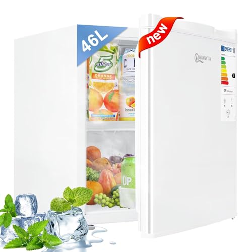 WANNYTON Mini Kühlschrank E 46L mit Gefrierfach,Umkehrbarer Tür, 7 Temperaturregelstufen,Ideal für Küche, Büro, Schlafzimmer, Hotels und kleine Wohnungen Kühlschrank klein Minibar Getränkekühlschrank WANNYTON Mini Kühlschrank E 46L mit Gefrierfach,Umkehrbarer Tür, 7 Temperaturregelstufen,Ideal für Küche, Büro, Schlafzimmer, Hotels und kleine Wohnungen Kühlschrank klein Minibar Getränkekühlschrank von WANNYTON
