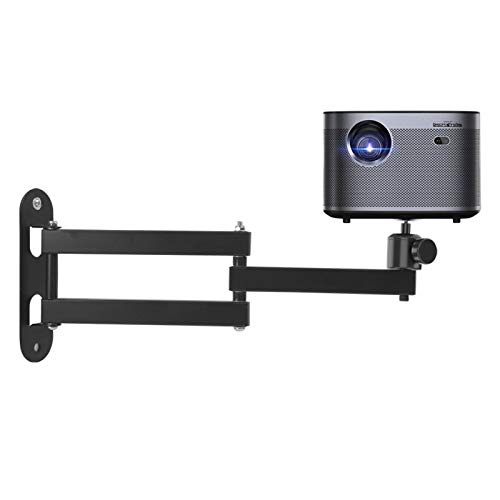 WANP-678 Projektor Mini-Projektor-Wandhalterung/Projektoraufhänger/Kameragehäuse-Montagehalterung – for CCTV/Kamera/Projektor/Webcam – mit Drehung um 360°, Schwarz Projektor (Color : A, Size : L) von WANP-678