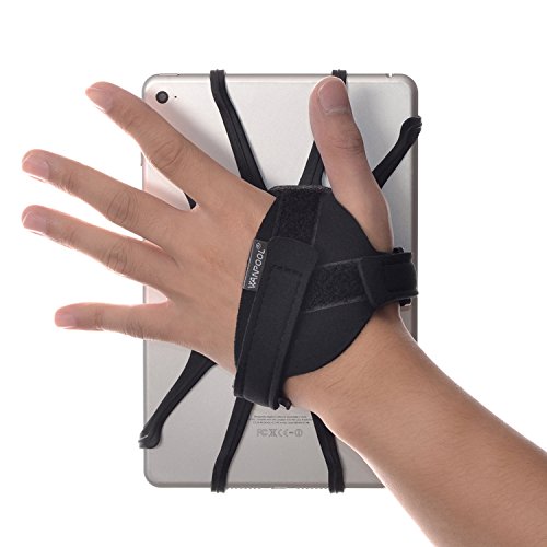 WANPOOL Handbandhalter mit Anbringbaren Silikon Haltenetz für 7-10,5 Zoll Tablets von WANPOOL