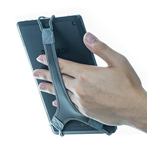 WANPOOL Handschlaufen-Halterung für Tablet – Fire 7 Zoll / Fire HD 8 / iPad Mini / Galaxy Tab S 8.4 / Galaxy Tab 2 / 3 / 4 / Galaxy Tab 7.7 (grau) von WANPOOL