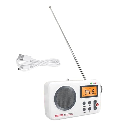 AM/FM Tragbares Radio mit digitalem LCD-Display, Lautstärkeregler, lauter Audio-Lautsprecher-Player AM/FM Tragbares Radio mit digitalem LCD-Display, Lautstärkeregler, lauter Audio-Lautsprecher-Player von WANSUPYIN