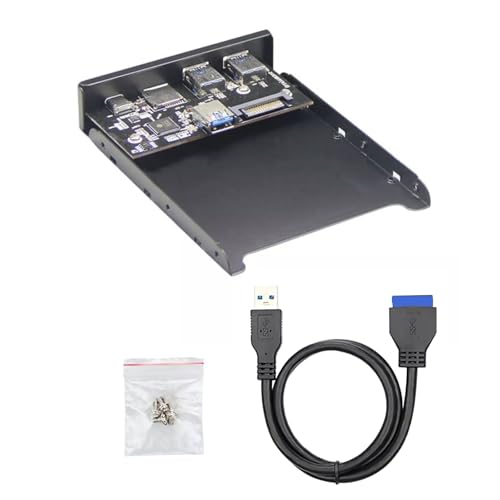 USB-C & USB 3.0 HUB 4 Ports Front Panel to Motherboard 20Pin Connector Front Panel von WANSUPYIN