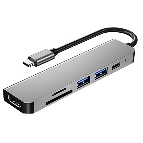 WANSUPYIN 2023 6 in 1 Hub Adapter USB Type-C Hub 4K HDMI Video Adapter TF Kartenleser PD Ladedongle für Laptop PC WANSUPYIN 2023 6 in 1 Hub Adapter USB Type-C Hub 4K HDMI Video Adapter TF Kartenleser PD Ladedongle für Laptop PC von WANSUPYIN