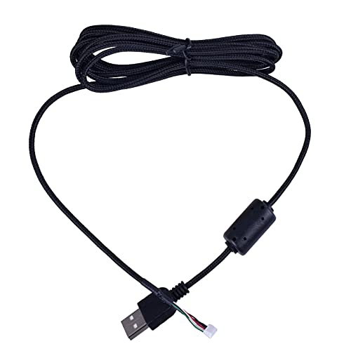 WANSUPYIN 2023 Schwarze Maus Mäuse USB Nylon geflochtenes Kabel Leitungsdraht für Logitech G500 G500S Teile Zubehör WANSUPYIN 2023 Schwarze Maus Mäuse USB Nylon geflochtenes Kabel Leitungsdraht für Logitech G500 G500S Teile Zubehör von WANSUPYIN