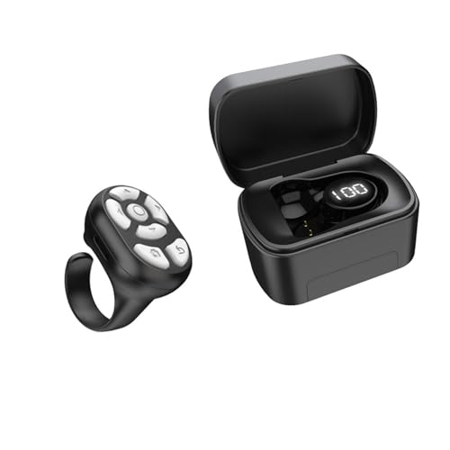 WANSUPYIN Bluetooth-Scroller-Ring-Seitenwender für Handy, Fingerspitzen-Controller, Videokamera, Fernauslöser, Scroll-Ring mit Ladehülle WANSUPYIN Bluetooth-Scroller-Ring-Seitenwender für Handy, Fingerspitzen-Controller, Videokamera, Fernauslöser, Scroll-Ring mit Ladehülle von WANSUPYIN
