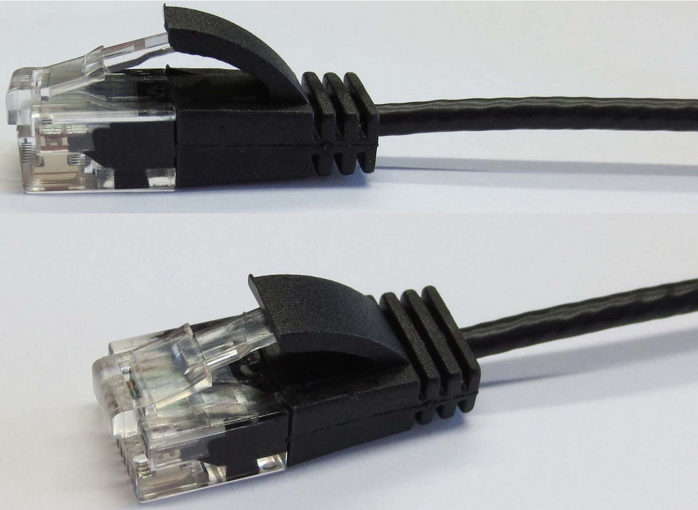 WANTEC WANTEC Patchkabel CAT6A (rund 2,8mm) UTP schwarz 0,20m Netzwerkkabel von WANTEC