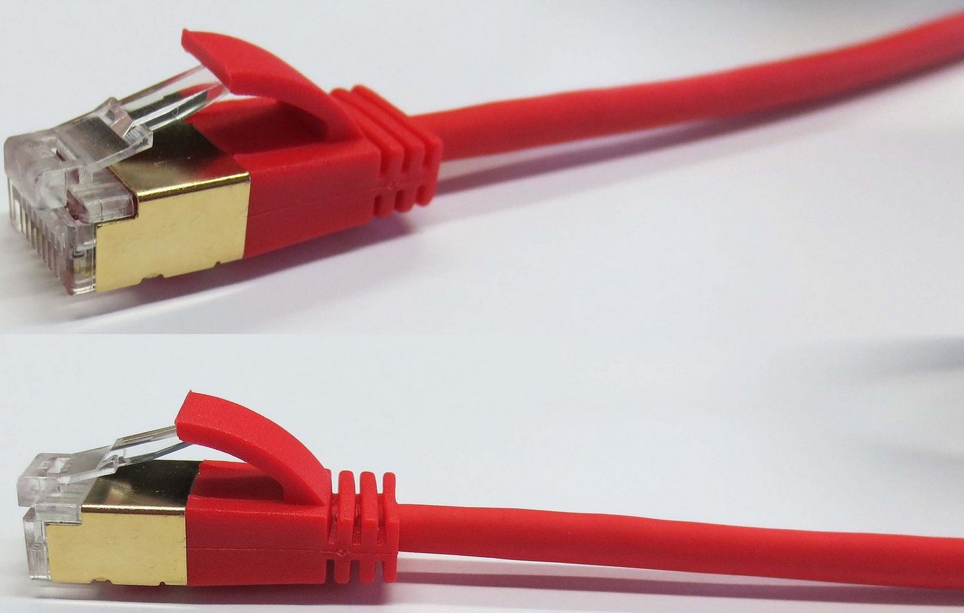 WANTEC WANTEC Patchkabel CAT7 extradünn (Stecker CAT6A) SSTP weiss 15m Netzwerkkabel von WANTEC