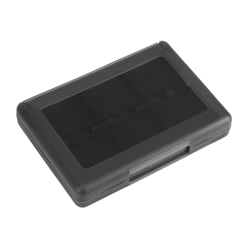 28 in 1 PP Plastic Game Card Case Holder Cartridge Storage Box 3DS DSL DSI LL Organiser Protector Wallet Portable Case for Game Cards SD TF Stylus White (Black) von WAONIQ