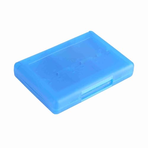 28 in 1 PP Plastic Game Card Case Holder Cartridge Storage Box 3DS DSL DSI LL Organiser Protector Wallet Portable Case for Game Cards SD TF Stylus White (Blue) von WAONIQ