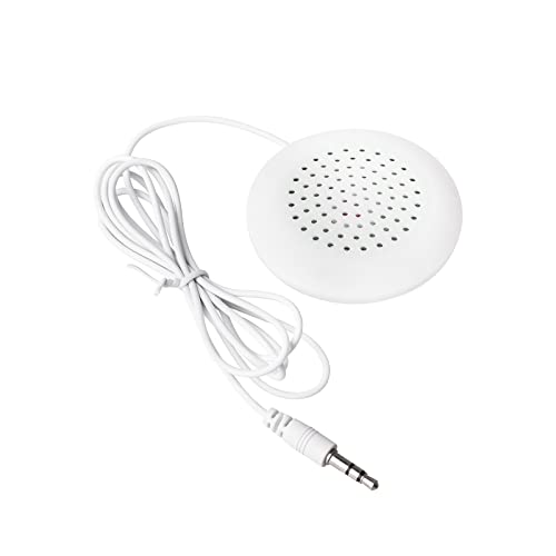 Lautsprecher für Kissen, Stereo Lautsprecher 3,5 mm, HiFi Minilautsprecher, DIY Tragbarer Kissenlautsprecher für MP3, MP4, CD-Player, Handy, Kompatibel mit Audiogeräten (Weiß) von WAONIQ