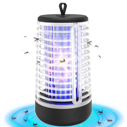Elektrischer Insektenvernichter, UV Mückenvernichter, Elektrischer Insektenvernichter mit Lichtsensor, Elektrische Mückenfalle Mückenlampe für Schlafzimmer Camping Garten Innen und Aussen von WARDBES