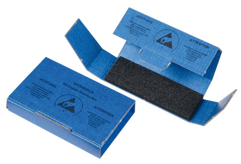 ESD BOX 902 - ESD IC-Versandbox, leitfähiger Schaum, 95 x 15 x 30 mm von WARMBIER