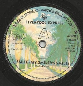 SMILE 7 INCH (7" VINYL 45) UK WARNER BROS 1975 von WARNER BROS