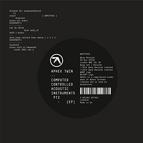 Computer Controlled Acoustic Instruments Pt2 Ep [Vinyl LP] von WARP RECORDS