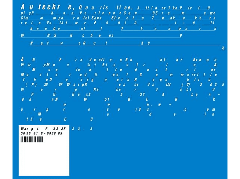 Autechre - Quaristice (LP (analog)) von WARP