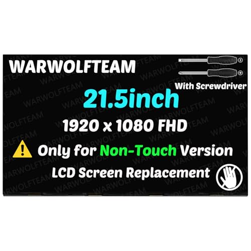 WARWOLFTEAM Ersatzbildschirm für HP 22-DD 22-DD0224 22-DD0500LA All in One L91003-002 54,6 cm (21,5 Zoll), 1920 x 1080 FHD 60 Hz 30 Pins LCD LED Bildschirm Display Panel (berührungsfrei) von WARWOLFTEAM