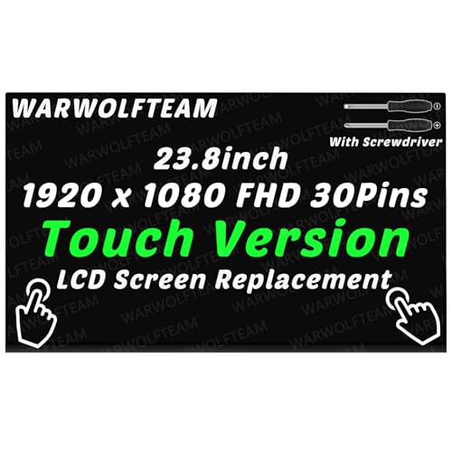 WARWOLFTEAM Kompatibel mit LG 6091L-3820B 60,5 cm (23 Zoll), 30-polig, 60 Hz, FHD-Display, Touch-LCD-LED-Ersatzbildschirm (nur für Touch-Version) von WARWOLFTEAM