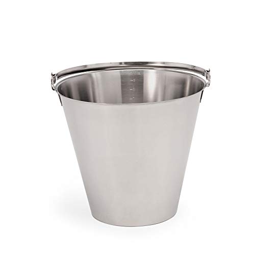 WAS 1805 120 Chromnickelstahl Eimer ohne Bodenreifen, 12 L, 28.5cm Hohe, 32cm Durchmesser WAS 1805 120 Chromnickelstahl Eimer ohne Bodenreifen, 12 L, 28.5cm Hohe, 32cm Durchmesser von WAS IST WAS