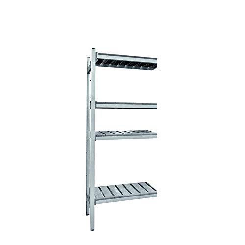 WAS 2052 902 Anbauregal mit 2 Pfosten und 4 Böden für Lagerregal-System, 90.5cm Länge, 54cm Breite, 170cm Höhe WAS 2052 902 Anbauregal mit 2 Pfosten und 4 Böden für Lagerregal-System, 90.5cm Länge, 54cm Breite, 170cm Höhe von WAS IST WAS
