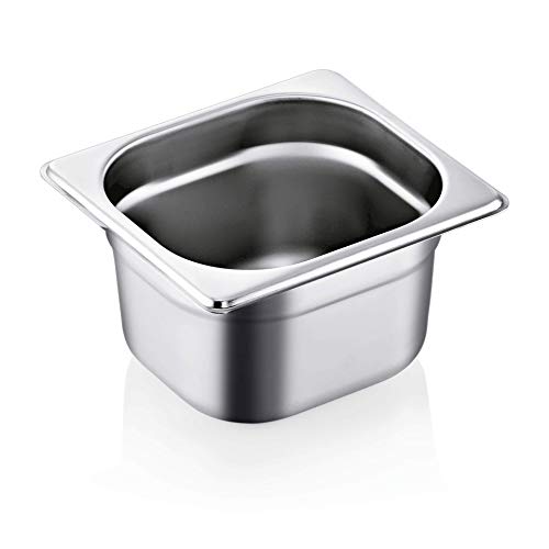 WAS 9016 100 Chromnickelstahl 18/8 GN 1/6 Pan, 100mm Höhe, 1,6L Kapazität WAS 9016 100 Chromnickelstahl 18/8 GN 1/6 Pan, 100mm Höhe, 1,6L Kapazität von WAS IST WAS