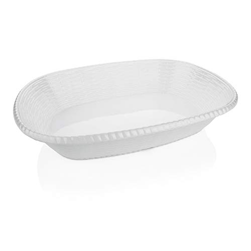 WAS 9750 350 Melamine Schale Korboptik, Eckig, 35 x 24,5 cm, 10 Stück von WAS IST WAS