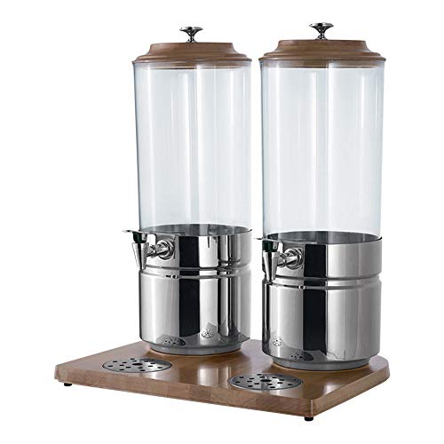 WAS 9928 270 edelstahl/unterteil aus Holz Getränkedispenser mit Behälter aus Polycarbonat, 2 x 7,0 ltr, 45 cm x 25 cm x 56 cm WAS 9928 270 edelstahl/unterteil aus Holz Getränkedispenser mit Behälter aus Polycarbonat, 2 x 7,0 ltr, 45 cm x 25 cm x 56 cm von WAS IST WAS