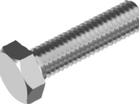 WASI Satz Schraube M6x20 mm DIN 933 ohne Mutter, rostfrei A2 mit Vollgewinde Schlüsselweite 10 mm - (200 Stck.) von WASI