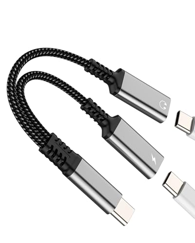 Adapter Kopfhörer USB C Jack Splitter Aux Audio und Ladekabel für iPhone16 15Pro für Apple kompatibel für Samsung S22 S23 Dual Typ C Kopfhörer Splitter Ladegerät Zubehör Headphone Adapter Adapter Kopfhörer USB C Jack Splitter Aux Audio und Ladekabel für iPhone16 15Pro für Apple kompatibel für Samsung S22 S23 Dual Typ C Kopfhörer Splitter Ladegerät Zubehör Headphone Adapter von WASRUYI