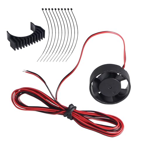 WASTEBIN 3D Drucker Für Extruder Fan Extruder Lüfter 3D Drucker Teil Zubehör 24V Lüfter Motor Kühlkörper Fan von WASTEBIN